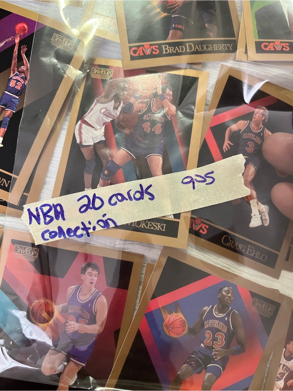 NBA Gold-Edged Trading Card Set with Black, Red, Blue Accents